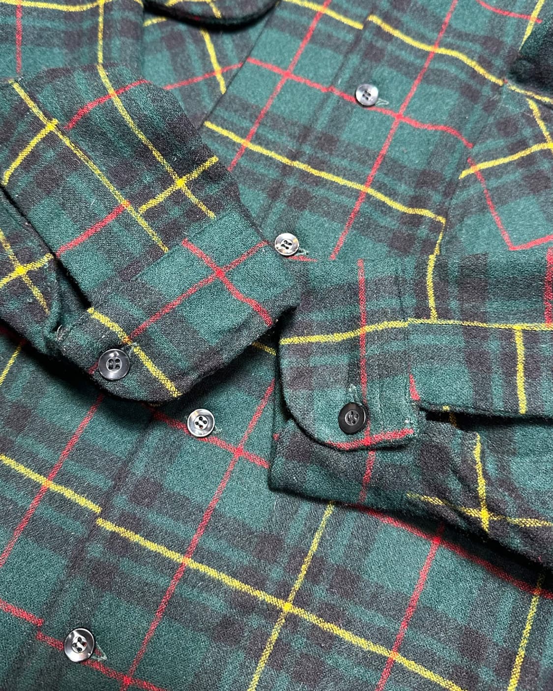 80s 펜들턴 버진 울 체크 셔츠 made in usa 상품이미지5