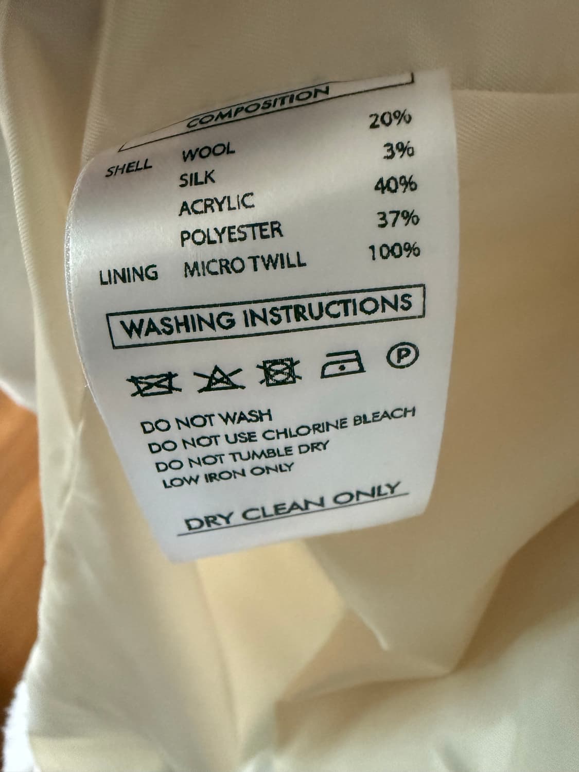 셀렉티즘 테디베어 롱코트 아이보리 66~77 상품이미지5