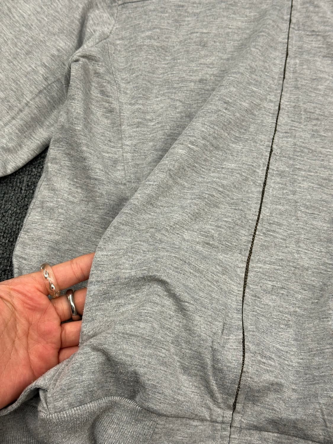 2)Lipstar vintage 여성 그레이 후드집업 상품이미지3