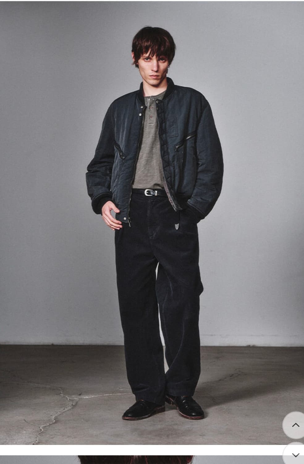 Garment-Dyed MA-1_Faded Charcoal 상품이미지3