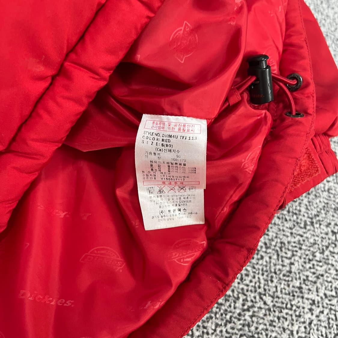 <디키즈 사이드 로고 다운자켓 패딩> No.1352 상품이미지8