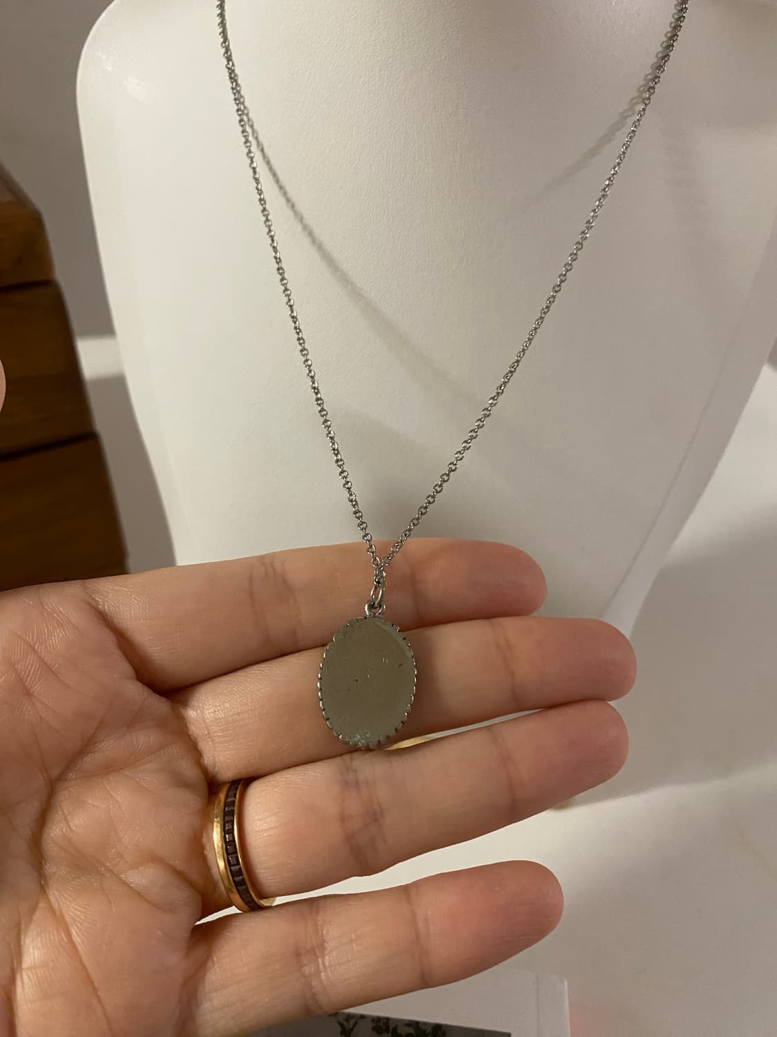 실버톤 빈티지 네잎클로버 목걸이 상품이미지4