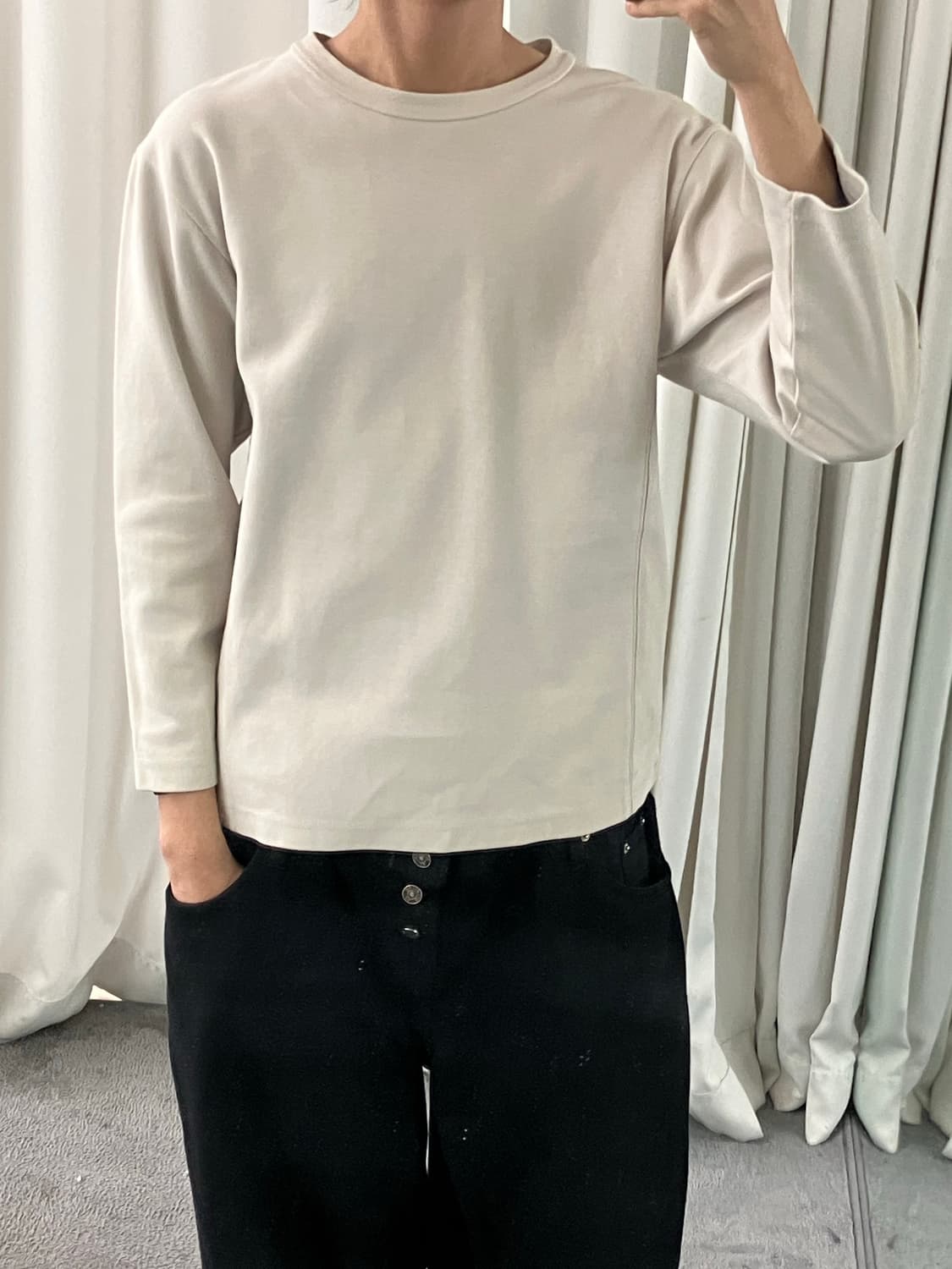 아크네 스튜디오 베이지 스웨트셔츠 M 상품이미지5