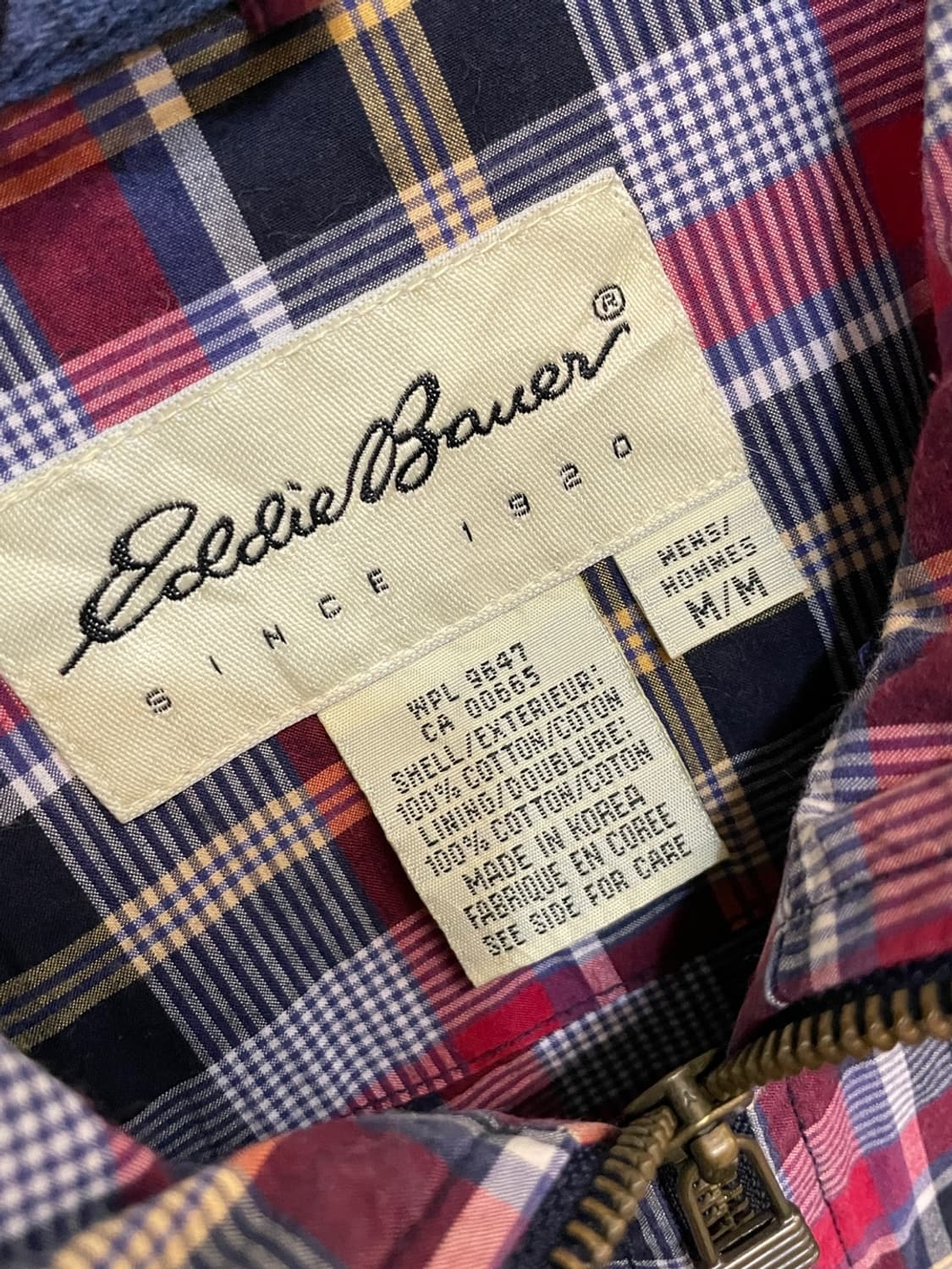 에디바우어 체크 아노락 후드 자켓 상품이미지6