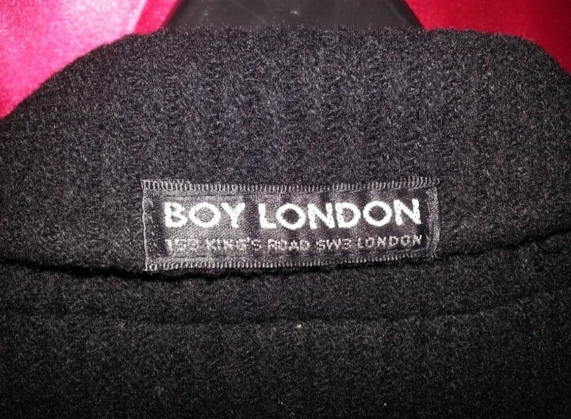 보이런던 남성 모직 마이 자켓 블랙 105 실측100 상품이미지4