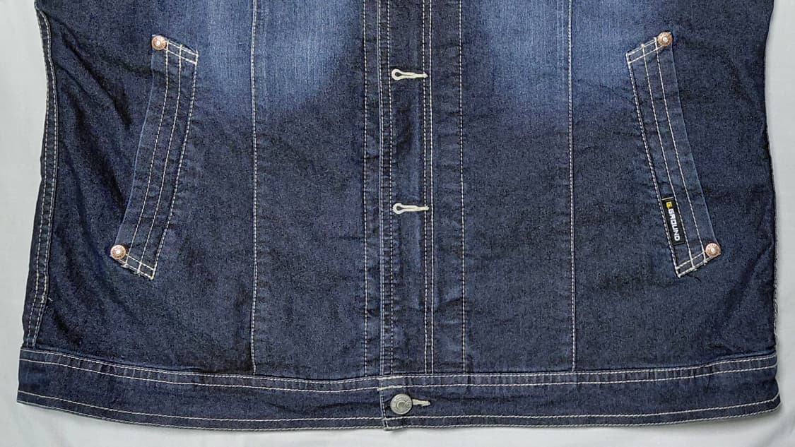 [L] G.GROUND 지그라운드 딥블루 워싱 데님 트러커 자켓 상품이미지3