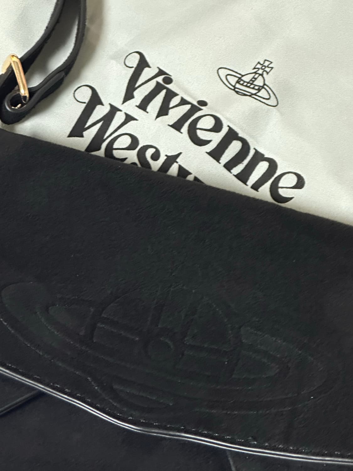 비비안웨스트우드 스웨이드백 블랙 상품이미지2
