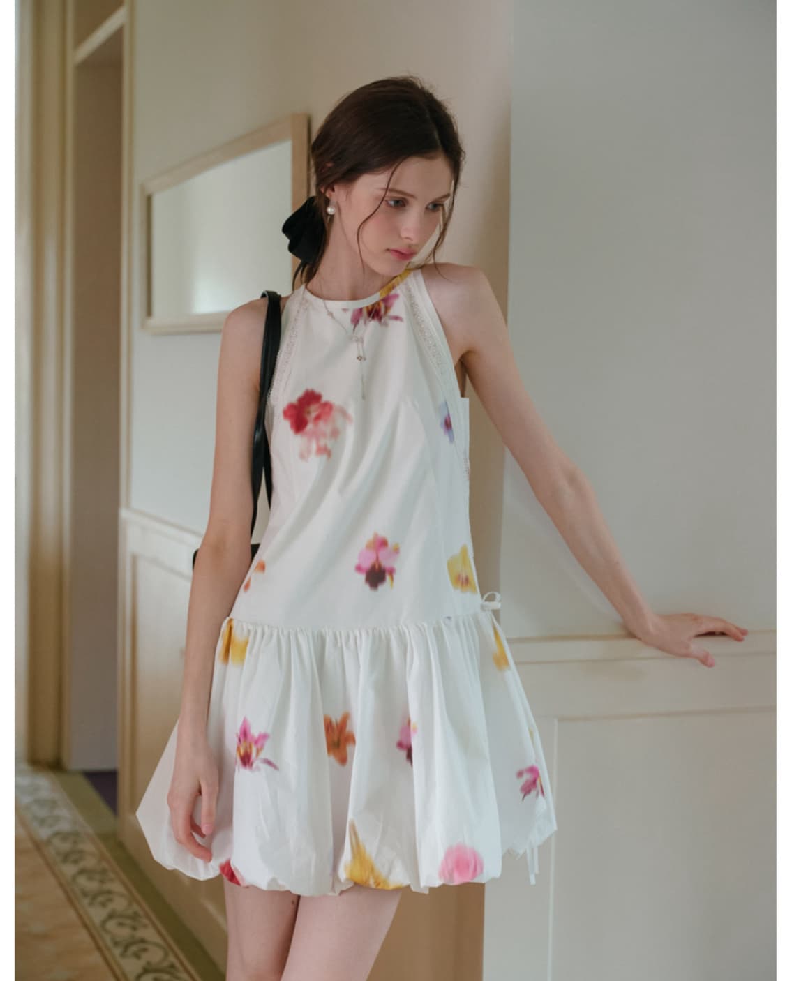 쎄무아듀 Smudge halter neck balloon dress 상품이미지2