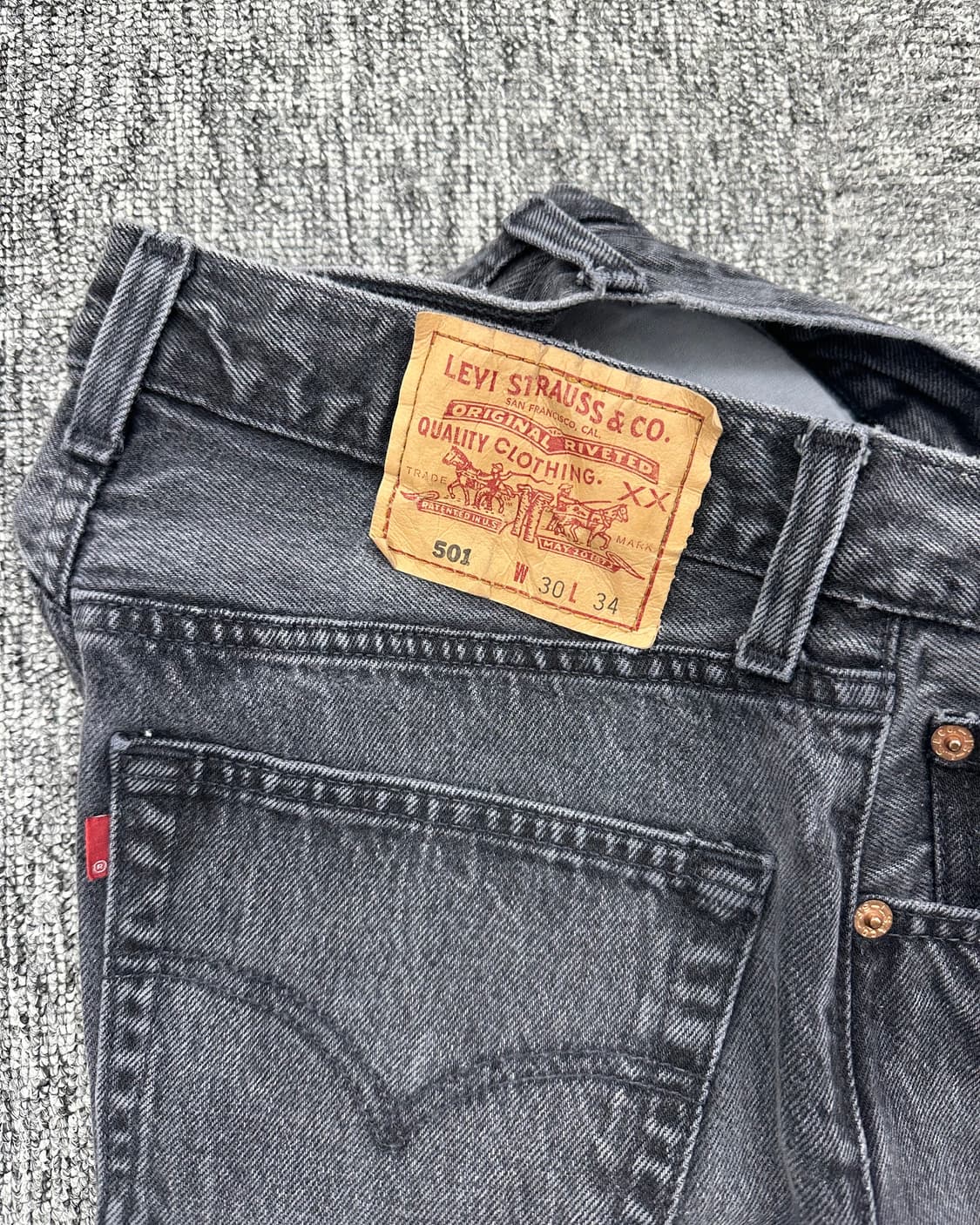 (허단36)00'S 리바이스 캐나다 501흑청-M1379 상품이미지5