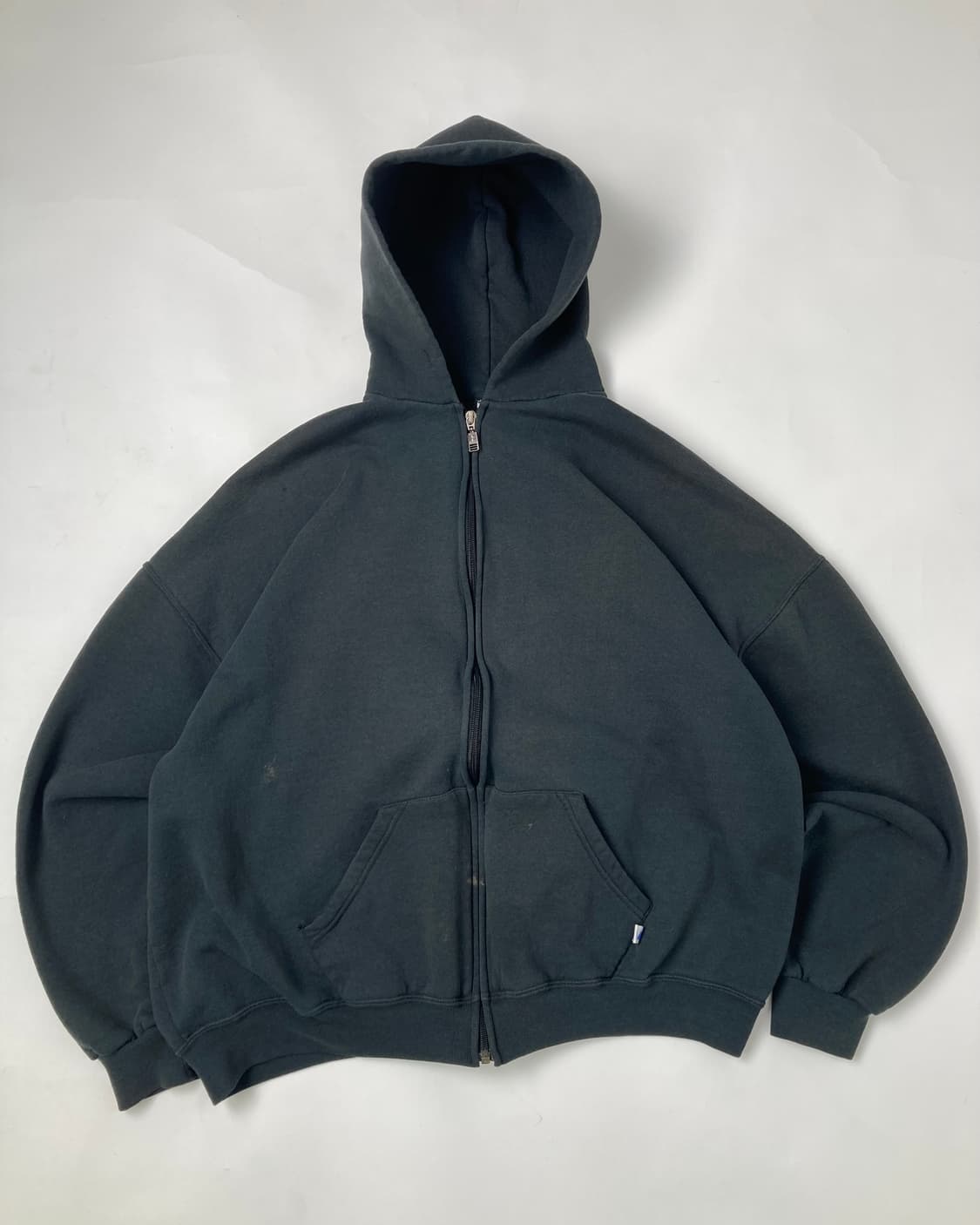 90s Russell Zip Up Hoodie (black) 상품이미지1