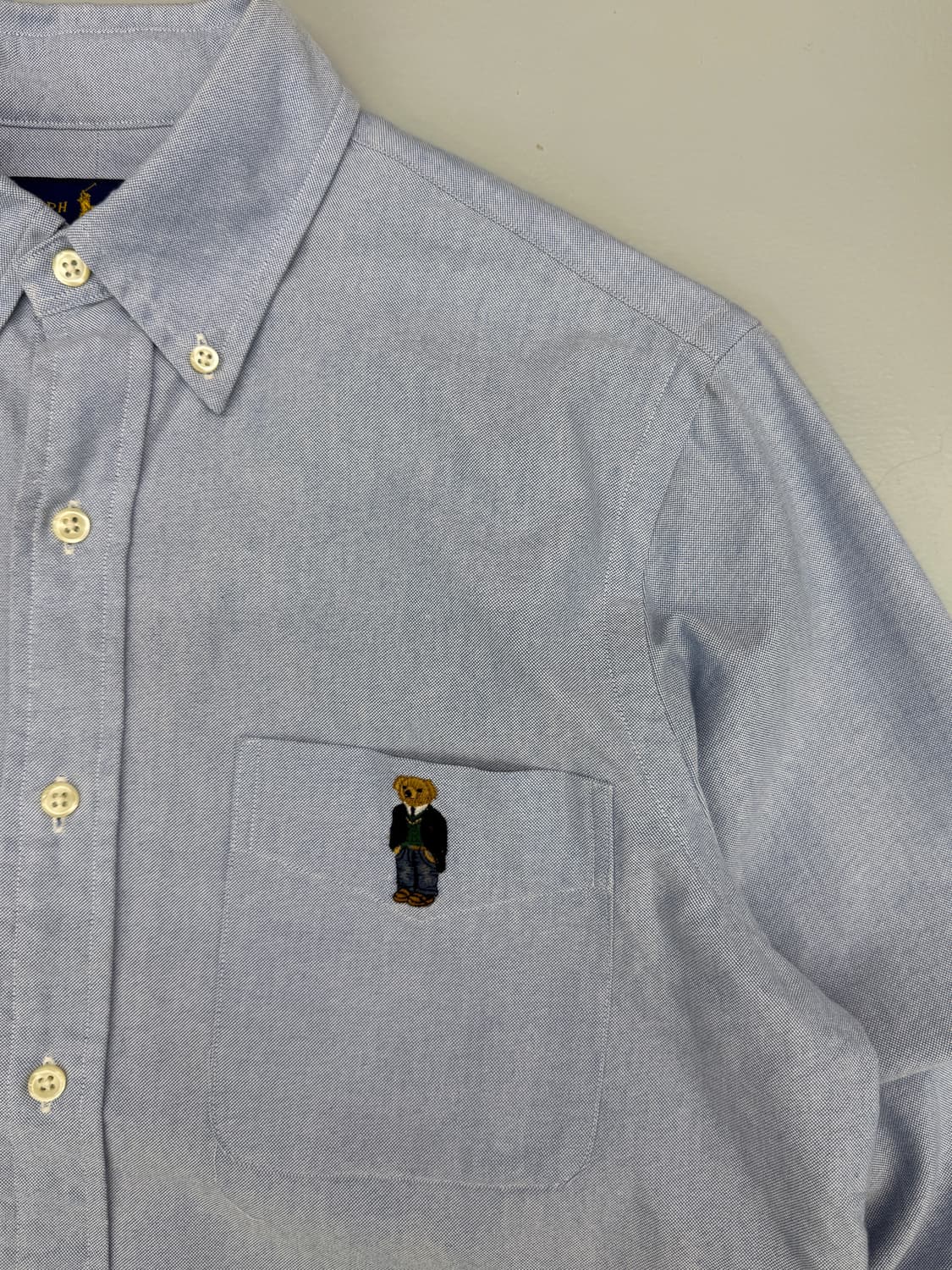 폴로 랄프로렌 루즈핏 신형 폴로베어 스카이블루 셔츠 상품이미지3