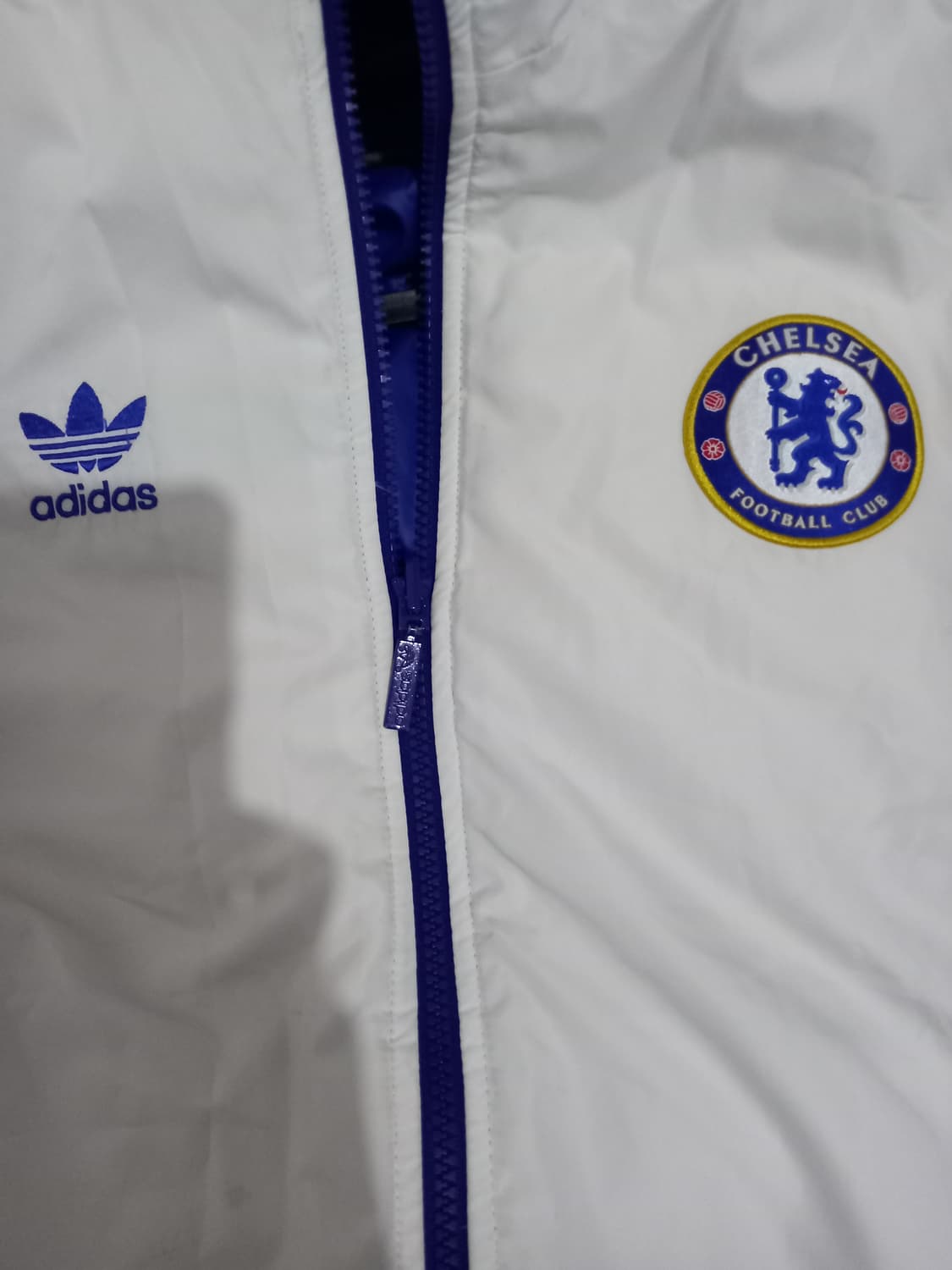 아디다스 첼시FC 리버시블 화이트 블루 양면패딩 105/XL 상품이미지3