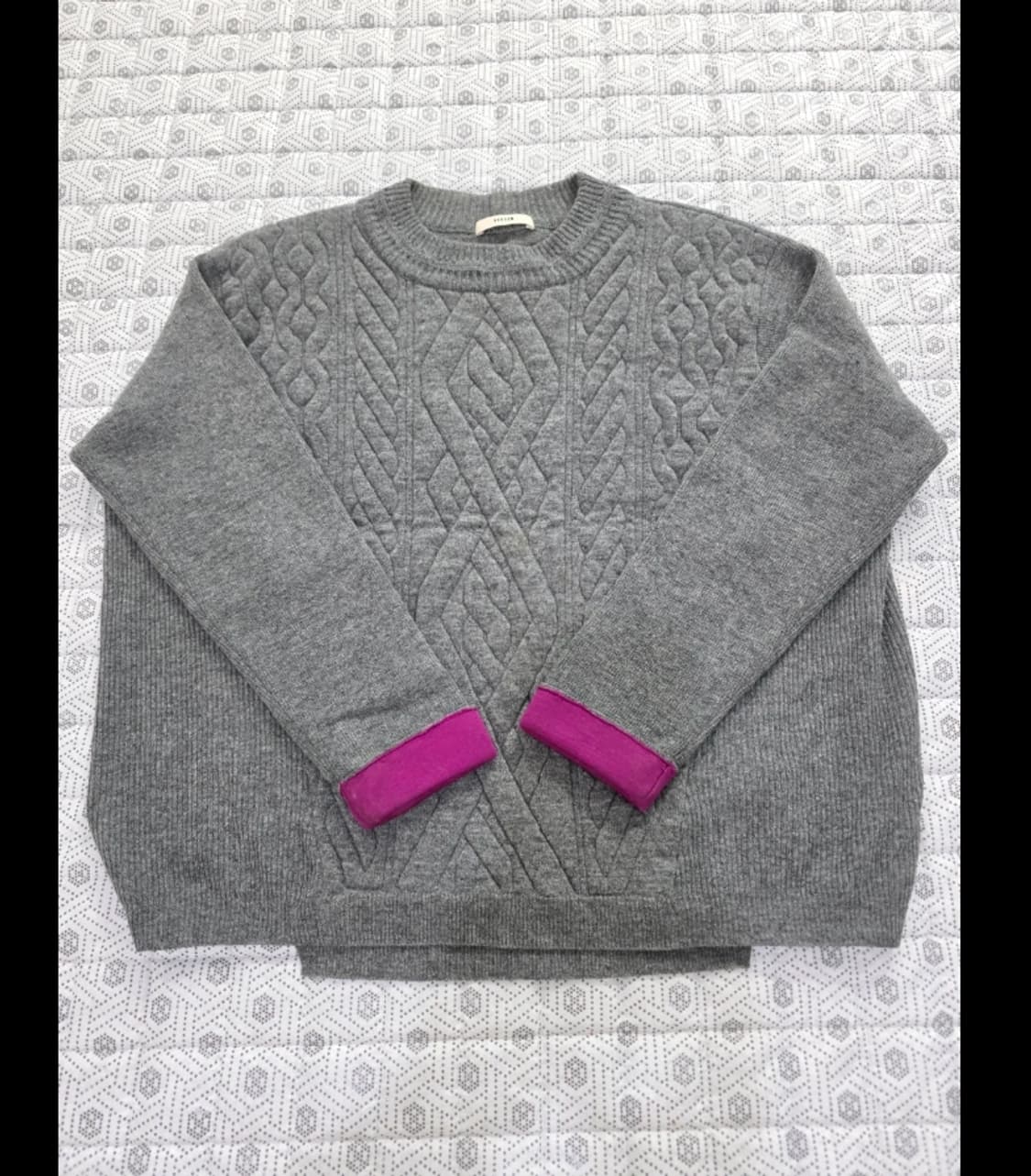 한섬 시스템 SYSTEM 꽈배기 니트 ~90 상품이미지1