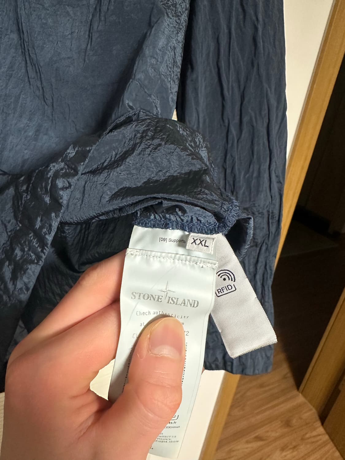 스톤아일랜드 나일론 메탈 오버셔츠 블루 XXL 상품이미지5