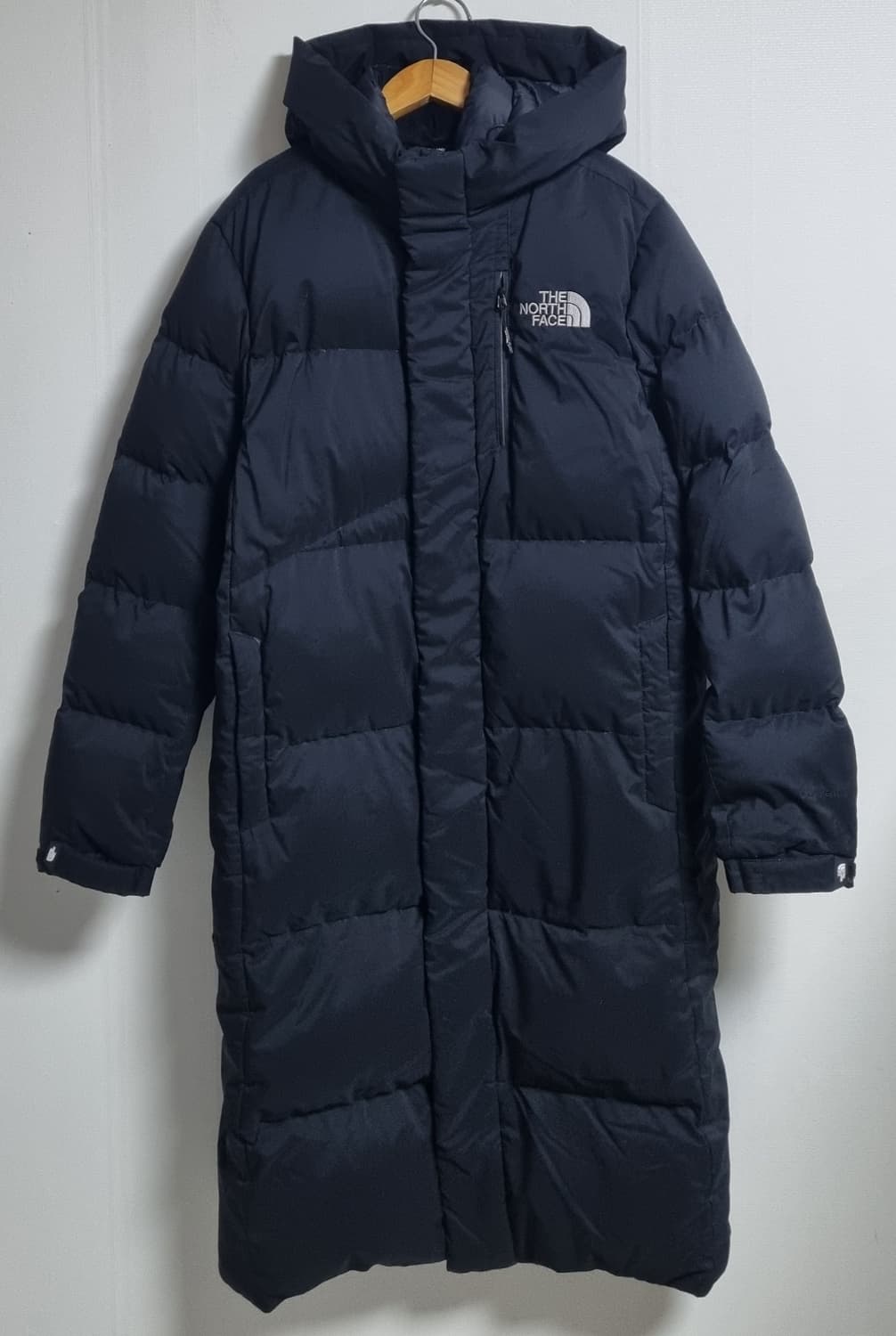 S (55) 노스페이스 눕시 블랙 롱 구스다운 패딩 상품이미지1