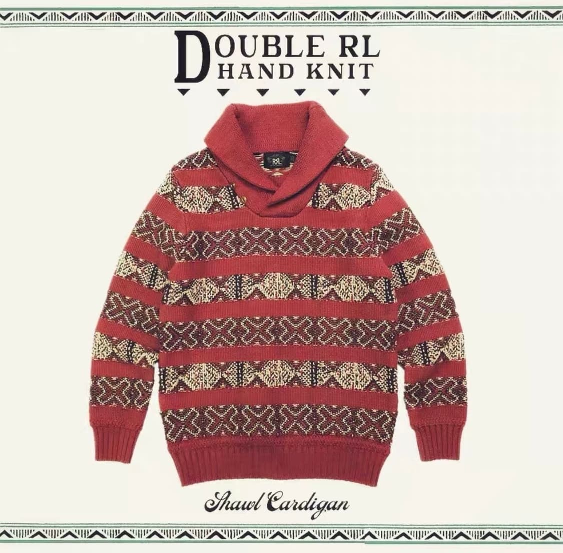 rrl 숄카라 니트 L 상품이미지1