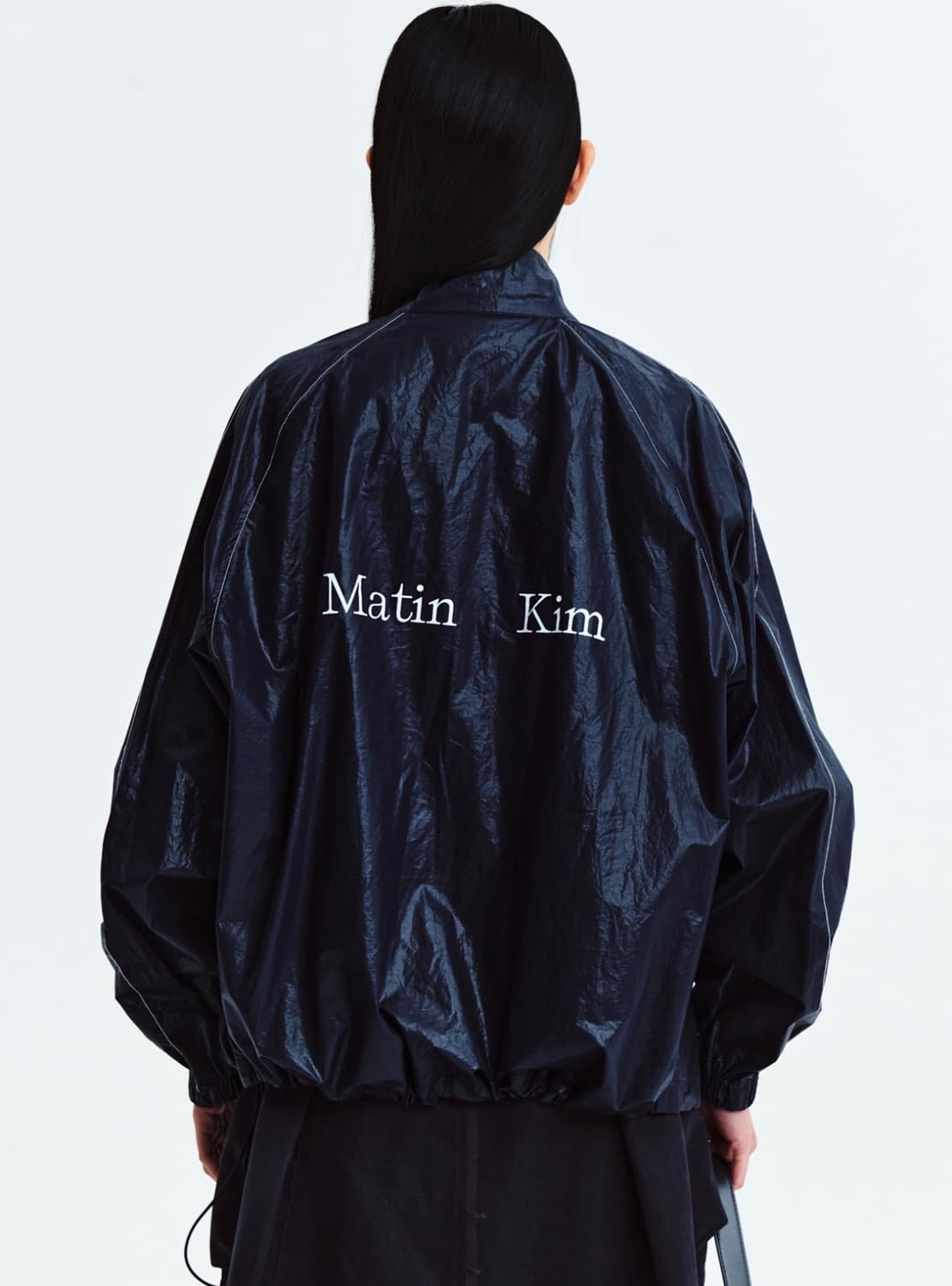 마뗑킴 로고 코팅 자켓 상품이미지1