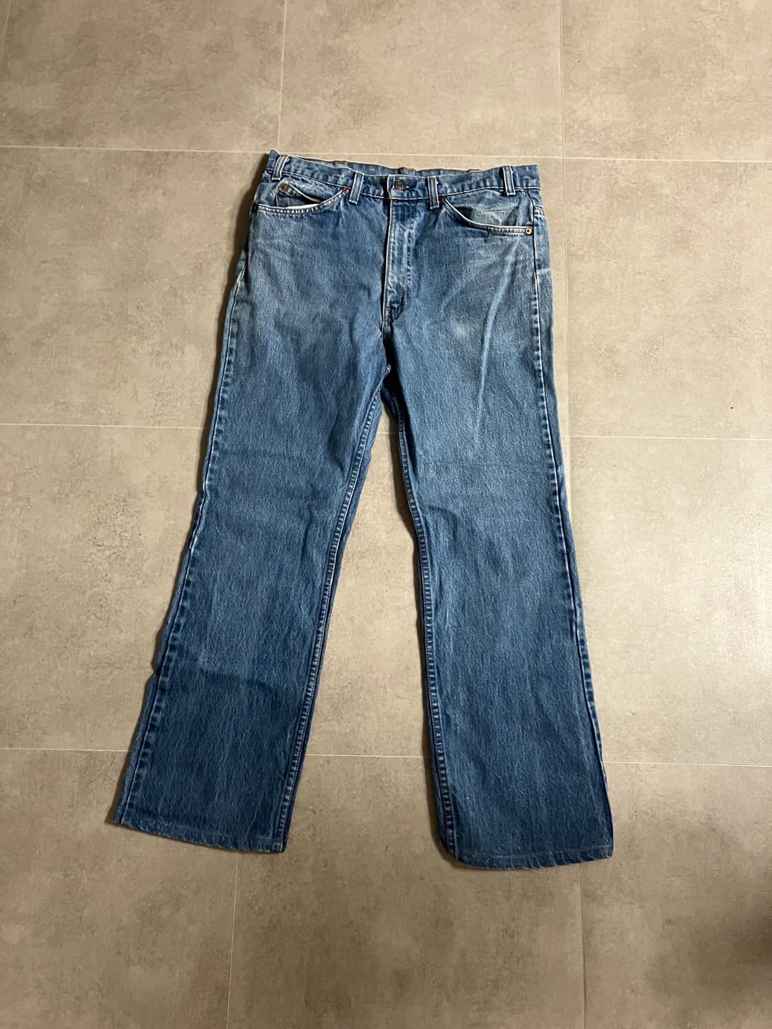 80s 리바이스 517 오렌지탭 부츠컷 데님팬츠 상품이미지1