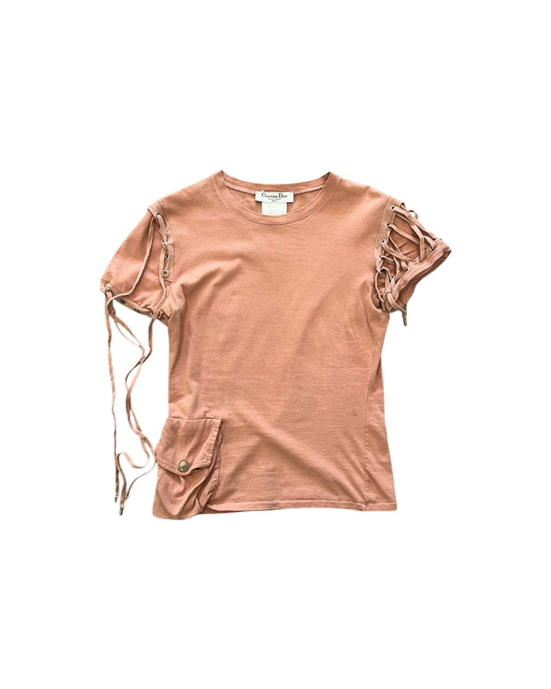 크리스찬 디올 by 존 갈리아노 03SS 슬리브 타이 디테일 티셔츠 상품이미지4