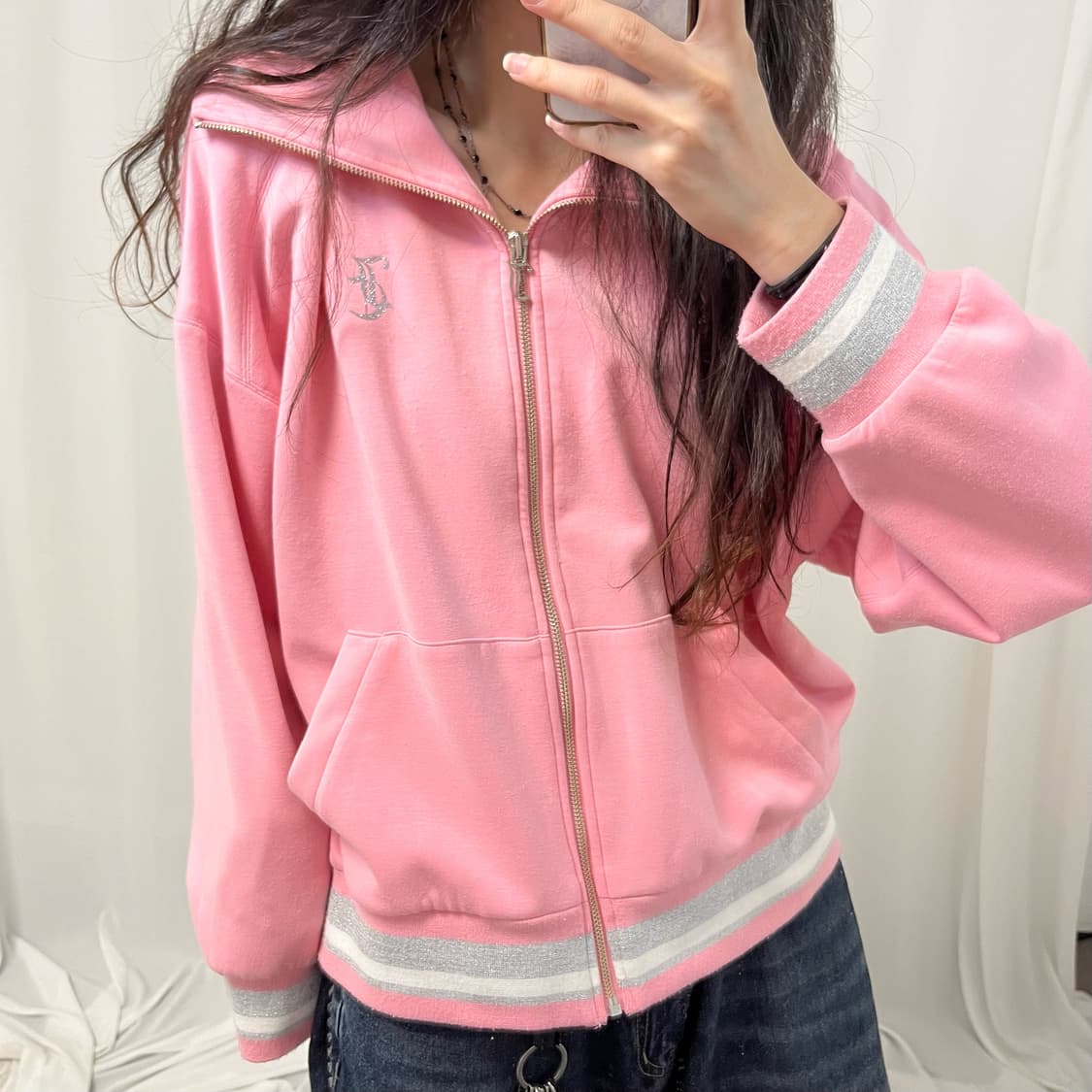 Juicy Couture pink hood zip-up 상품이미지3
