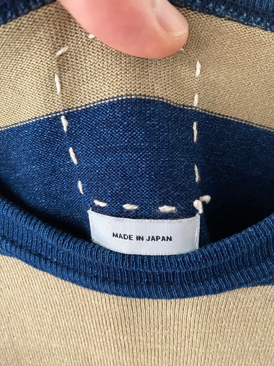 visvim 비즈빔 와이드 보더 스트라이프 반팔 상품이미지5