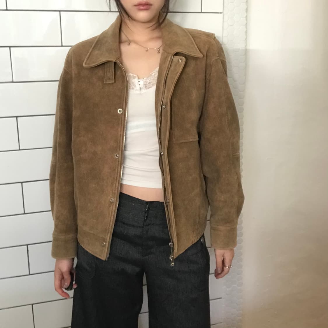 빈티지 리얼 스웨이드 자켓 상품이미지4