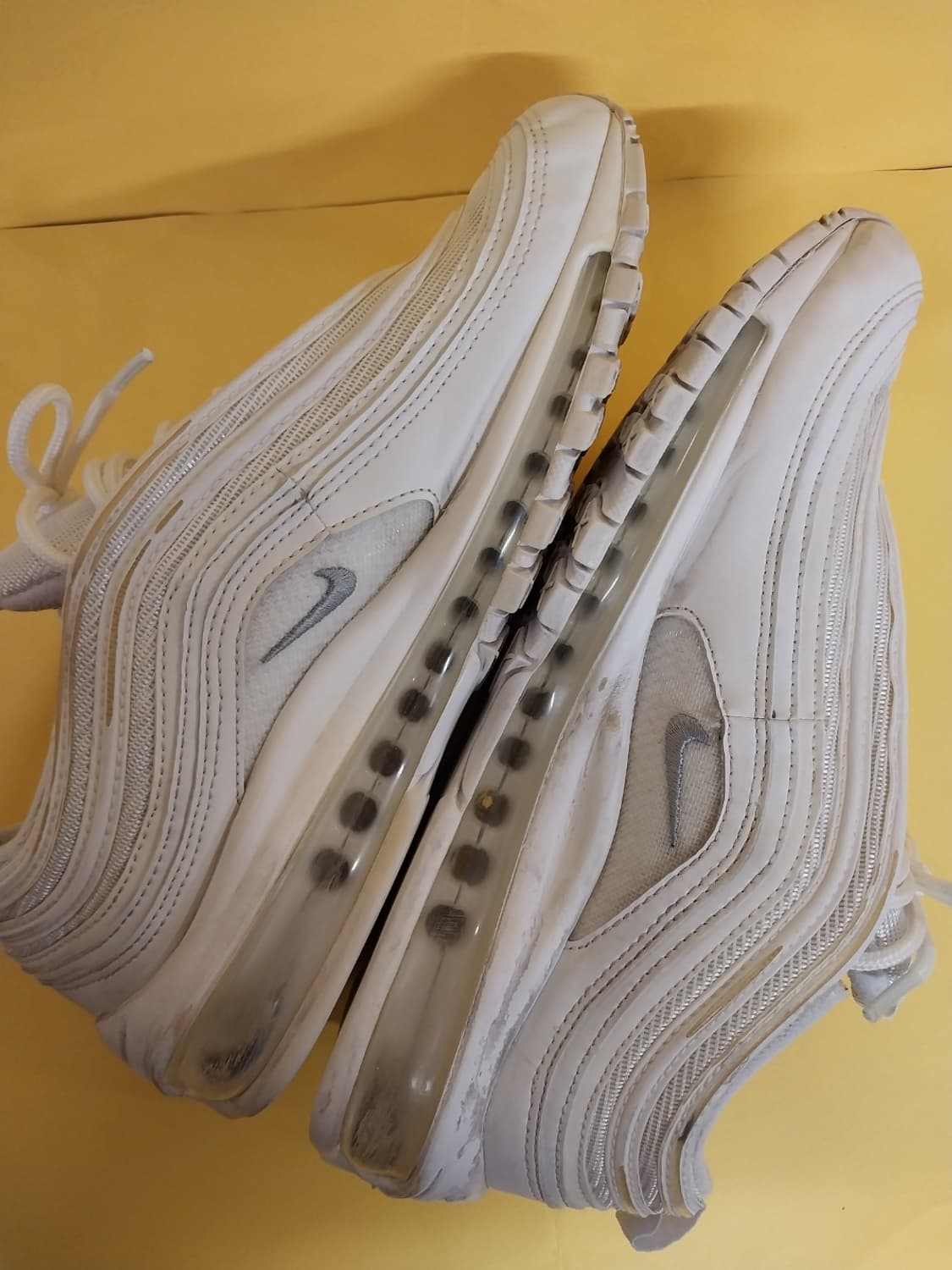 남성 나이키 에어맥스 97 트리플화이트 운동화 (255) 상품이미지7