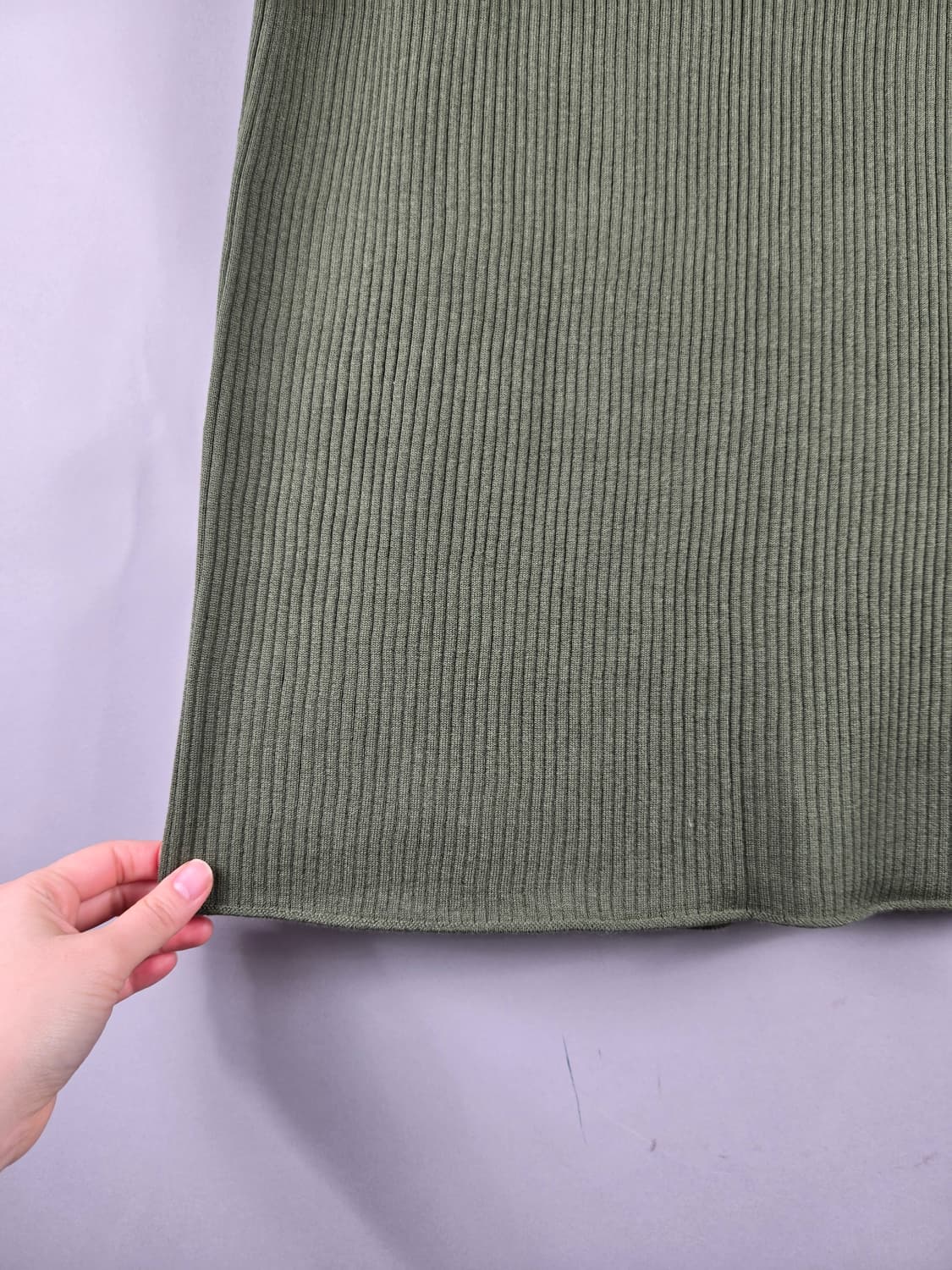 [무료배송]유니클로 마메쿠로구치 XL 3D니트 립 골지 롱 스커트 치마 상품이미지3