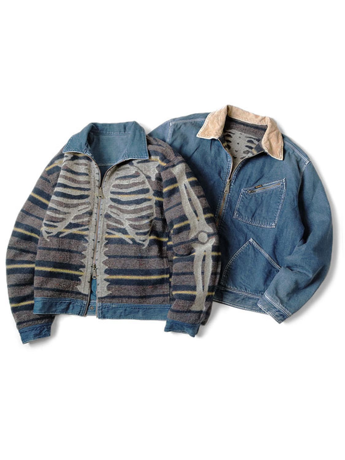 [3] KAPITAL 캐피탈 본 라이닝 리버시블 데님 자켓 상품이미지2