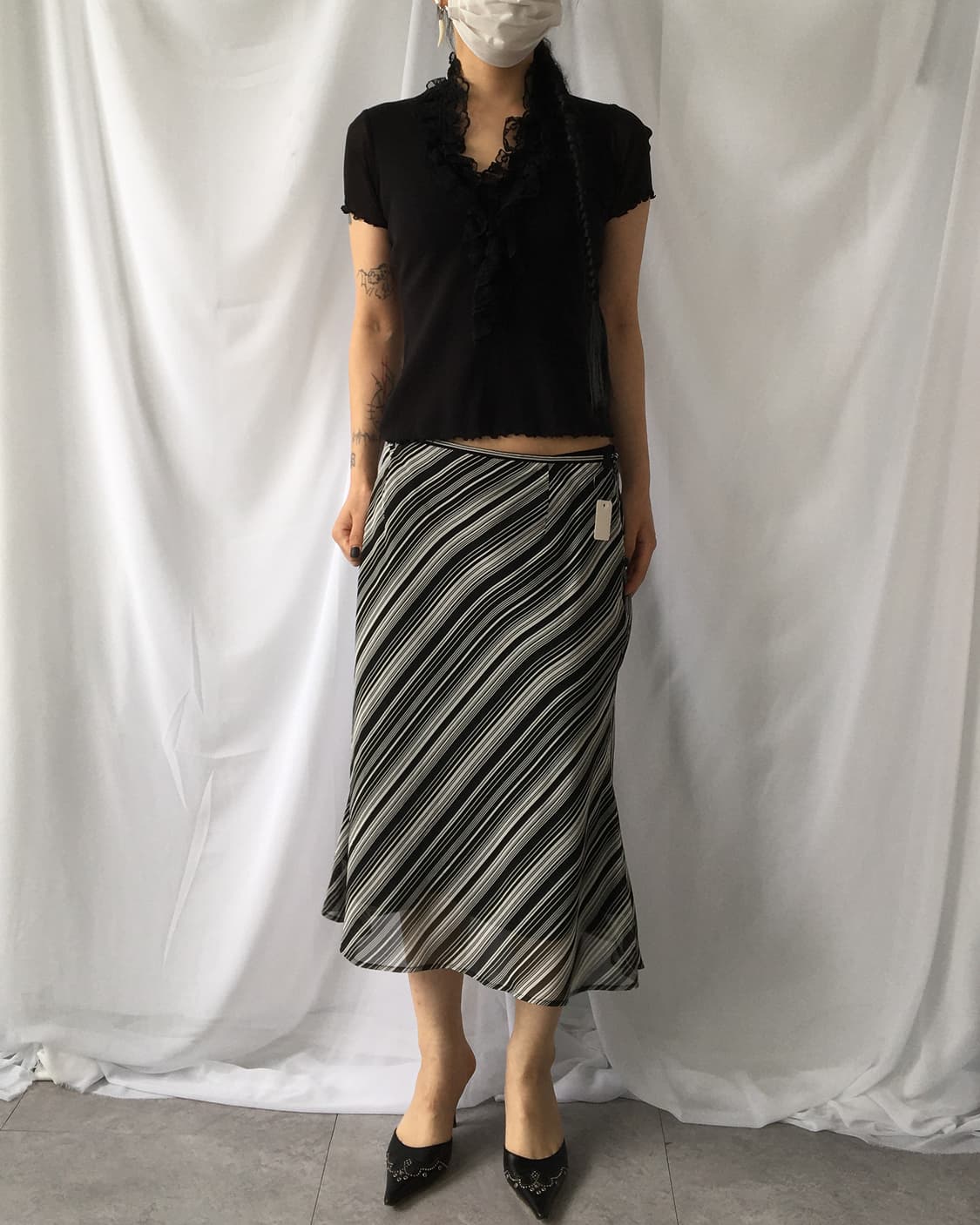Stripe pattern skirt 상품이미지3
