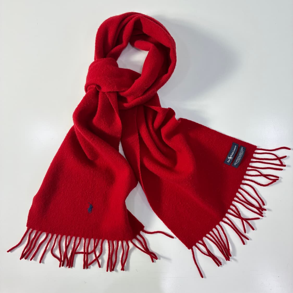 Polo  폴로 랄프로렌 레드 램스울 머플러   상품이미지1