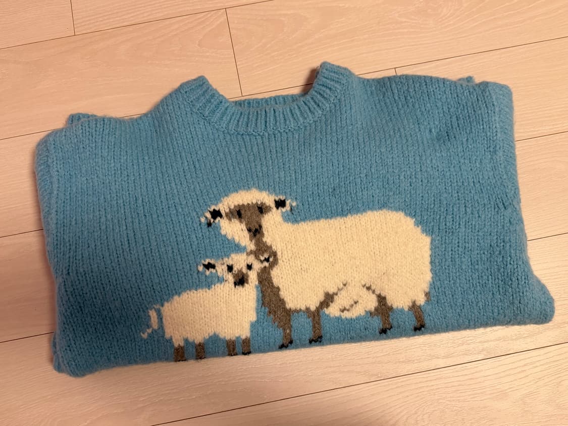 아티스트컴플렉스 양니트 블루 상품이미지4