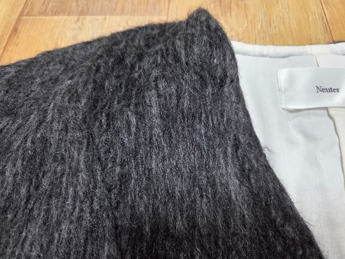 뉴터(Neuter) 노카라 브러쉬자켓 55-66 새상품 상품이미지5