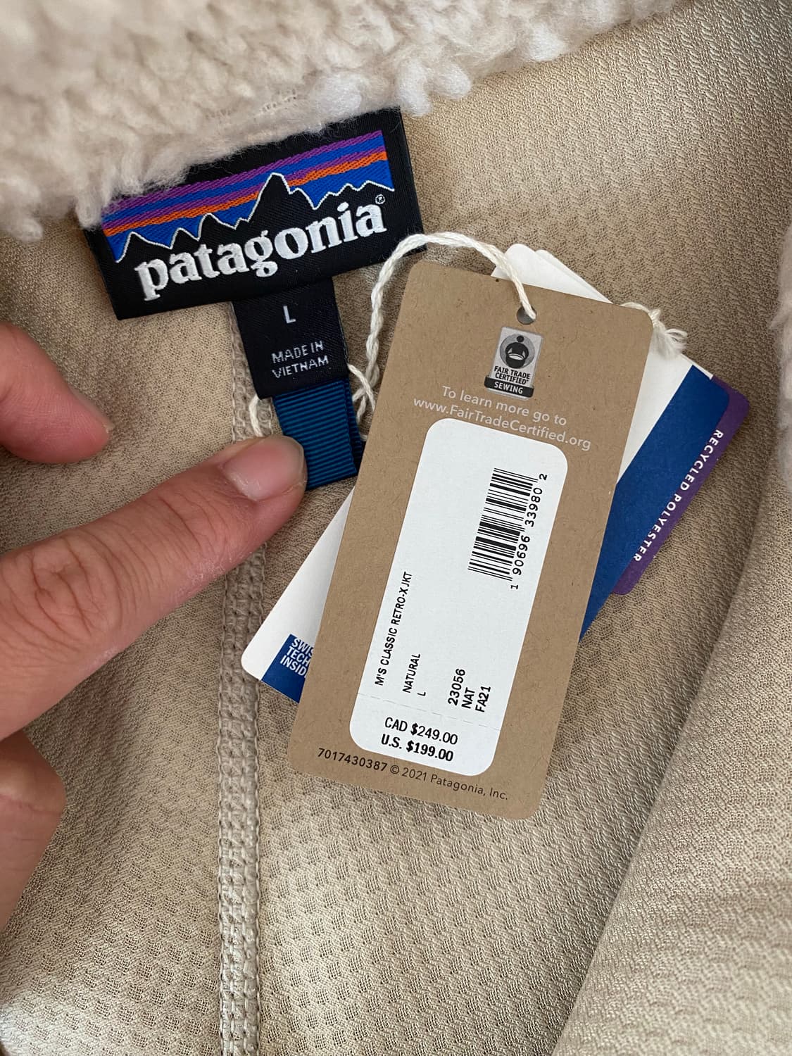 [L] Patagonia 파타고니아 레트로 X 클래식 남성 L 새상품 상품이미지3