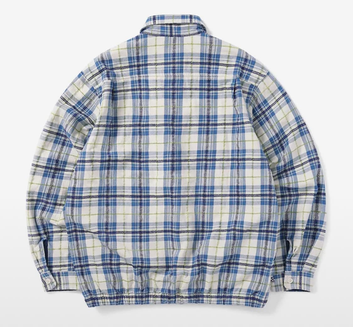 디스이즈네버댓 E/T-Logo Plaid Shirt Jacket Ivor 상품이미지2