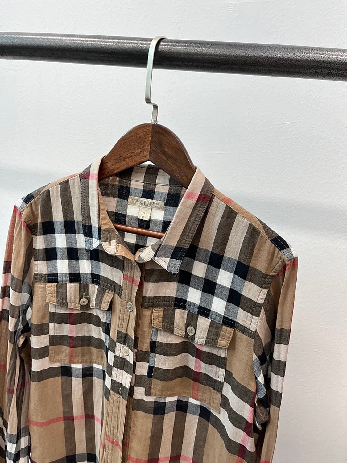여) 버버리 투포켓 체크셔츠  상품이미지2