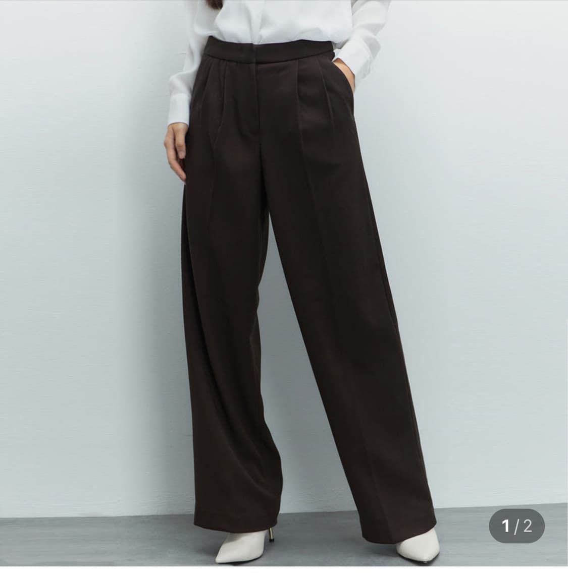 미쏘 와이드팬츠 24사이즈 블랙 상품이미지1