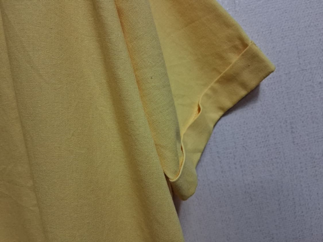 일본수입 옐로우 루즈핏 백오픈 스트링 롱원피스 표기 프리사이즈
 상품이미지4