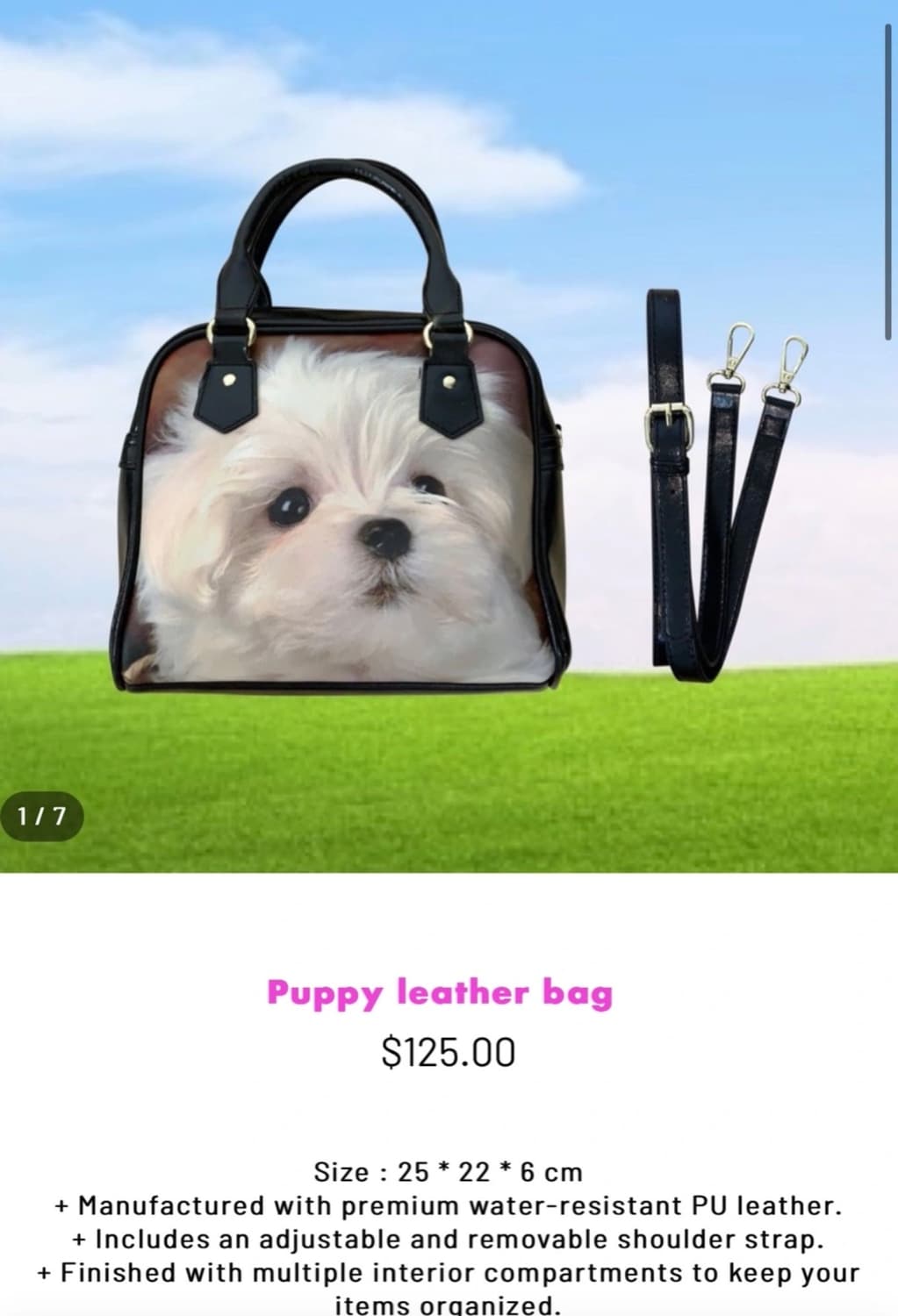 구해요 ) 허자보이 퍼피 레더백 상품이미지1
