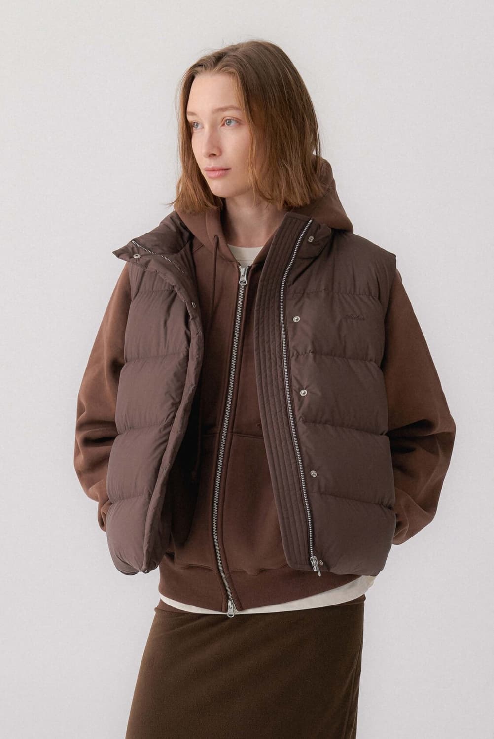 (새상품)오베르 auber Foldable Fleece Skirt 스커트 상품이미지5