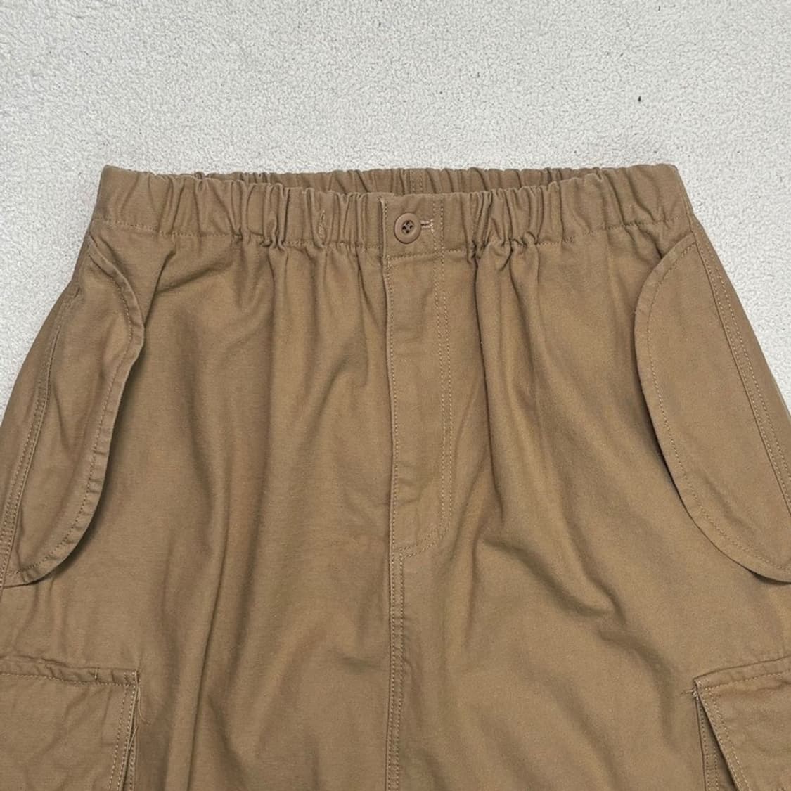 새상품 H라인 포켓 카고 스커트 베이지 F 상품이미지4