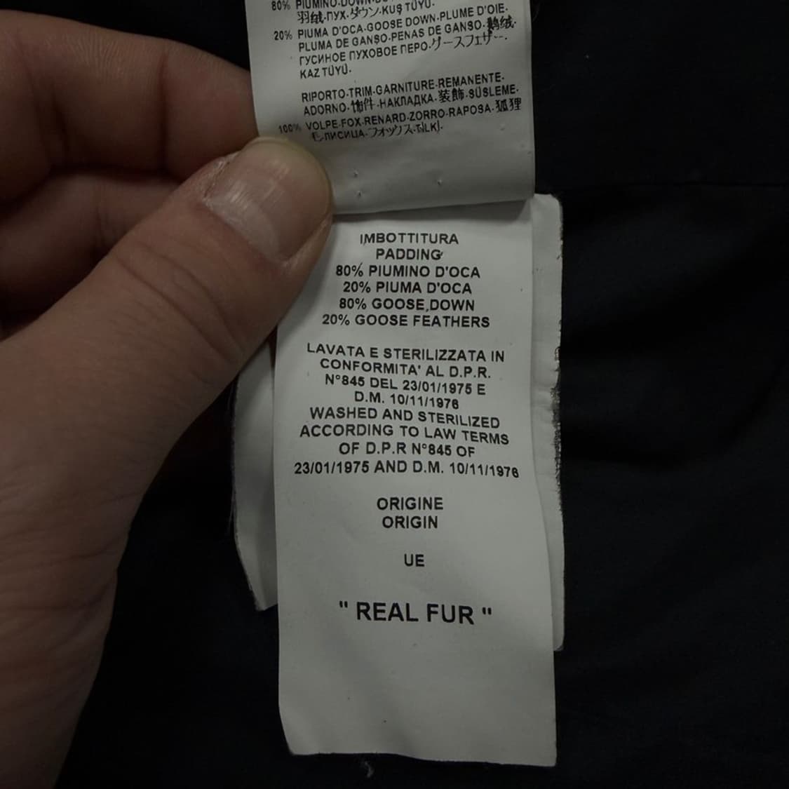 베르사체 리얼퍼 카라 패딩 자켓 v1796 상품이미지8