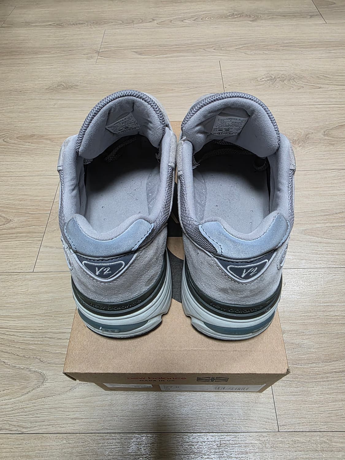 [네고환영] 뉴발란스 991v2 그레이 270 메이드 인 UK 상품이미지5