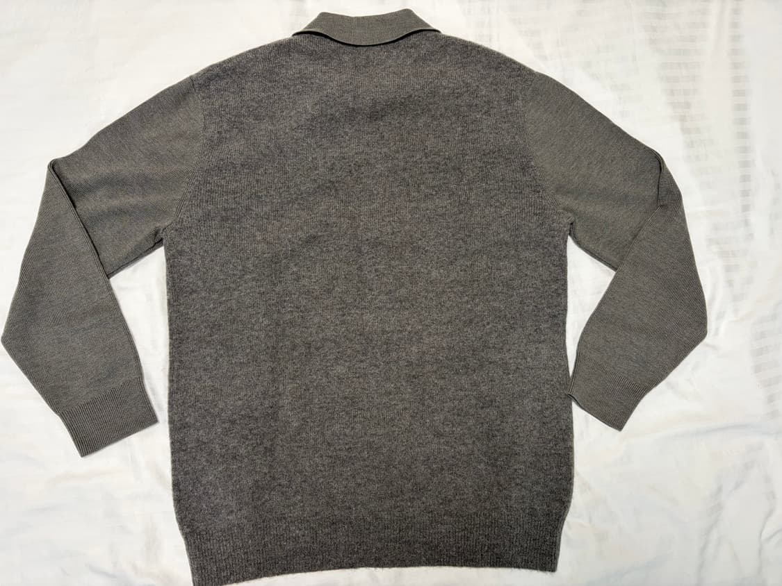 cos 오픈카라 니트 그레이 S 상품이미지2