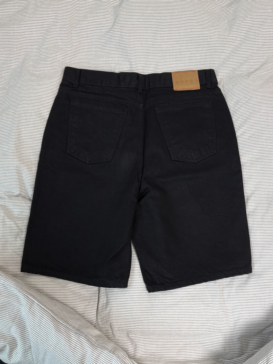 엘무드 버뮤다 톰보이 데님 퓨어 블랙 48 상품이미지2