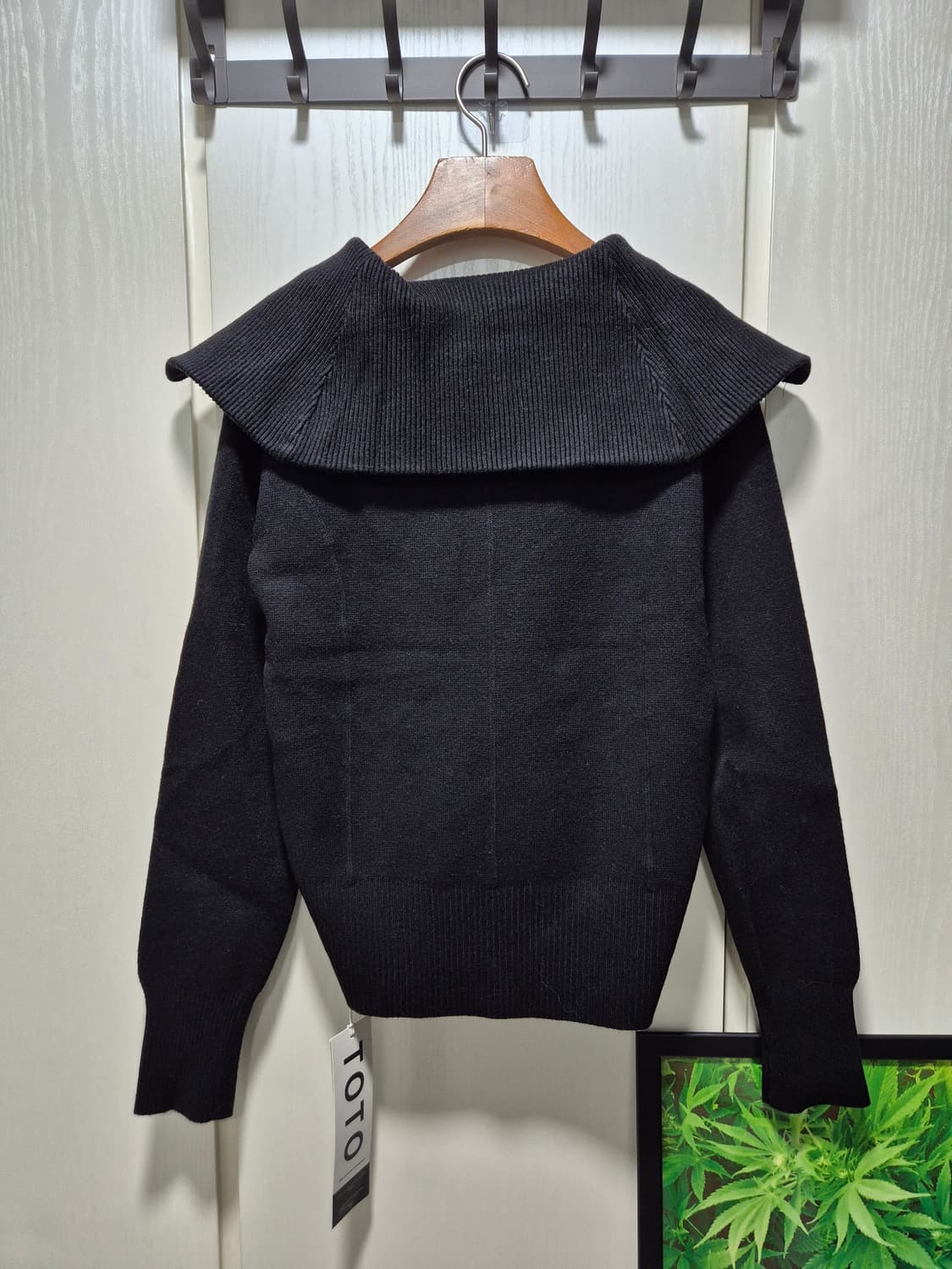 빈티지 가디건 집업 봄니트 블랙 상품이미지10