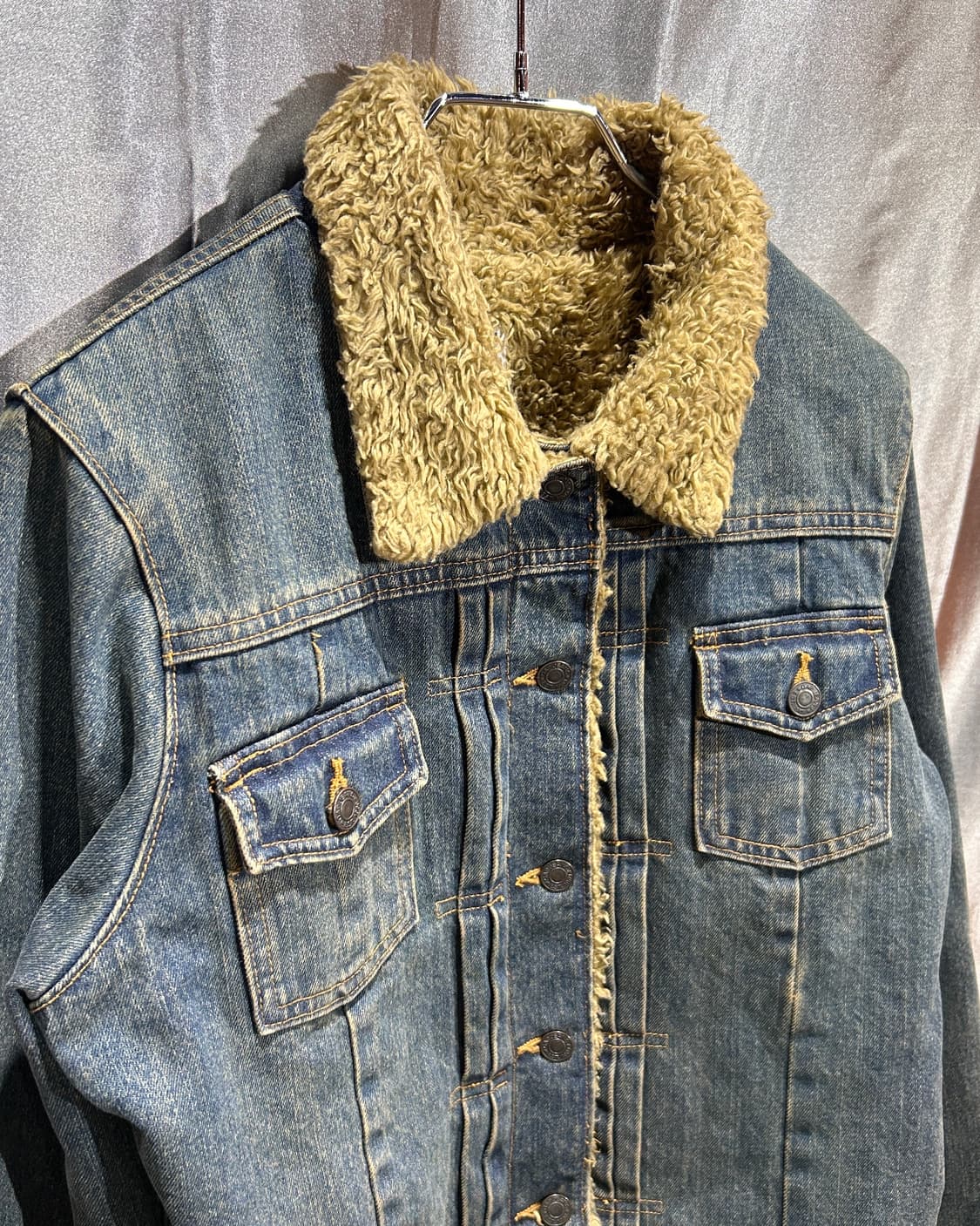 M GAP 갭 쉐르파 워시드 데님 자켓 상품이미지4