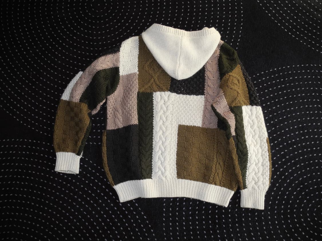 patchwork hooded zip-up 상품이미지10