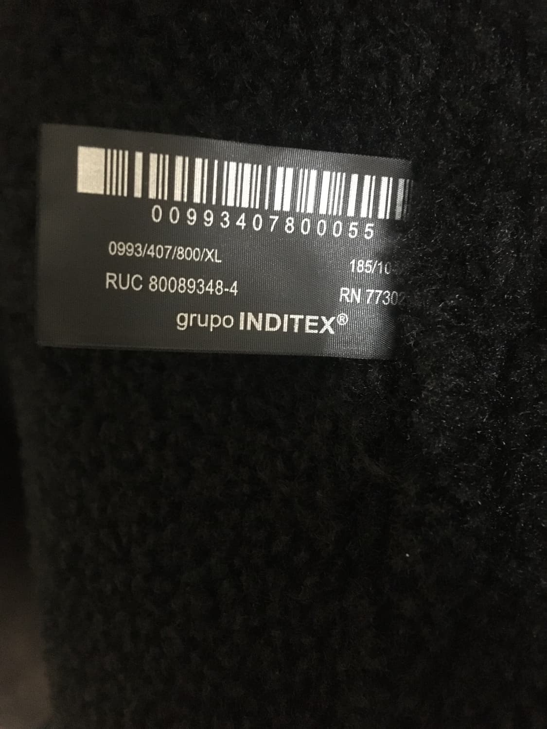 (XL)자라 더블 페이스드 오버셔츠 블랙 판매합니다 상품이미지7