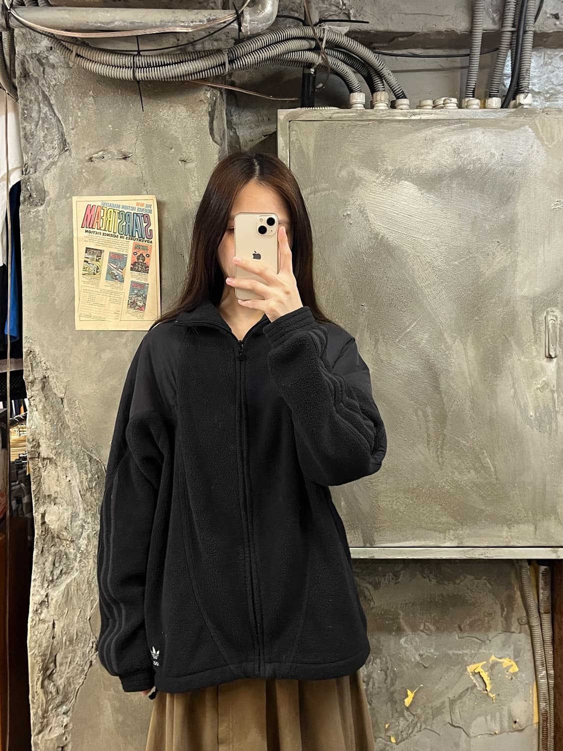 아디다스 플리스 집업 블랙 M #csz939 상품이미지2